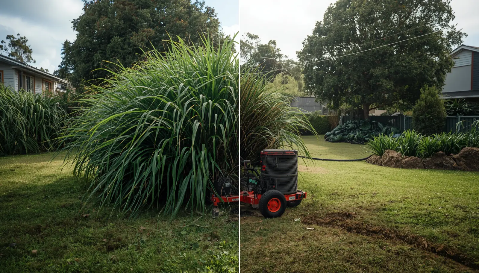 Overgrown Lawn Mowing & Cleanup